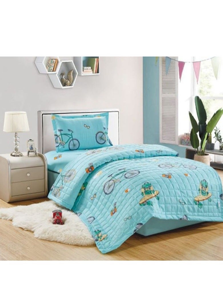 مون طقم لحاف سرير مضغوط مكون من 3 قطع رسوم اطفال - Image 1